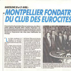 Montpellier fondatrice du club des Eurocités