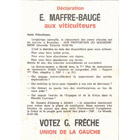 Soutien d' E. Maffre Baugé