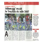 Velomagg' reçoit le trophée du vélo 2007