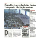 Montpellier et son Agglo classées 2ème des grandes villes les plus sportives